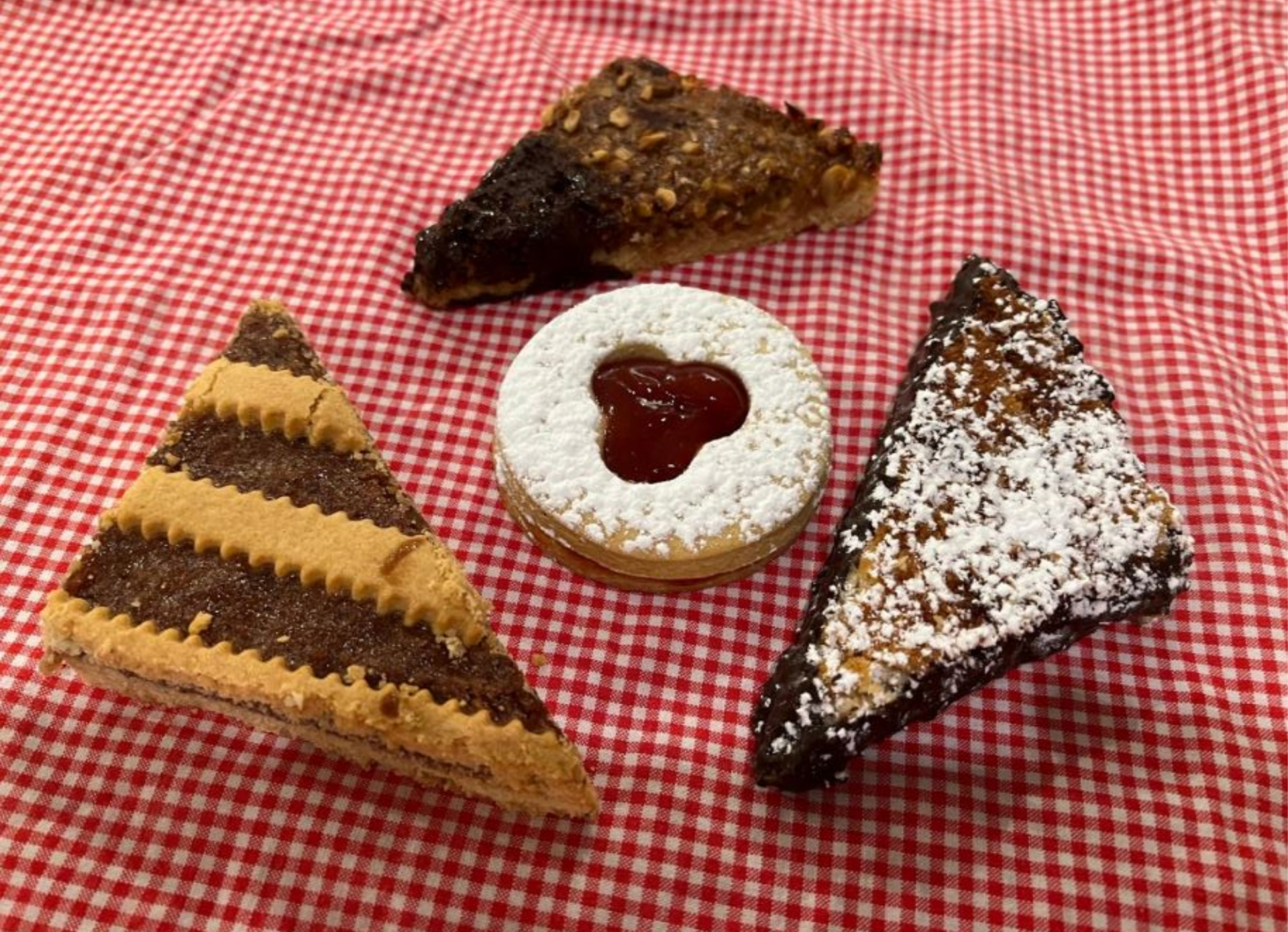 Kokosecken, Hilda, Nussecken, Linzerecken